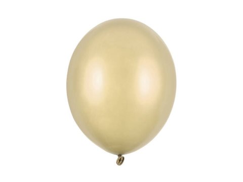 Balony lateksowe Strong, Złote, Metallic Cold Gold, 30cm, 100szt