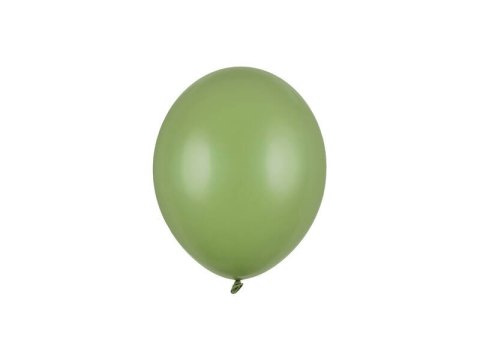 Balony lateksowe Strong, Zielone, Pastel Rosemary Green, 12cm, 100 szt.