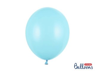 Balony lateksowe Strong, Błękitne, Pastel Light Blue, 30cm, 50 szt.