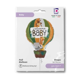 Balon Foliowy - Welcome Baby dżungla Safari 76cm