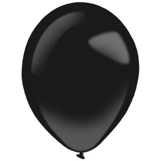 Balony lateksowe Czarne, Decorator Fashion Jet Black, 28cm, 50 szt.