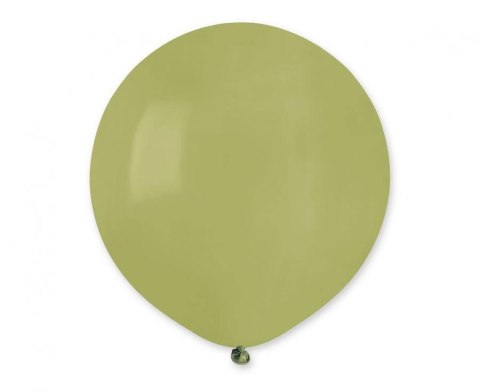 Balony lateksowe pastelowe zielone oliwkowe 98, 48cm, 25 szt.