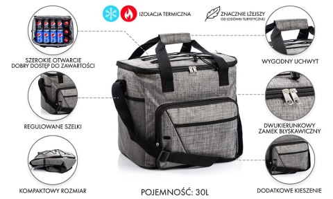 Torba termiczna Meteor Frosty 30 l czarny