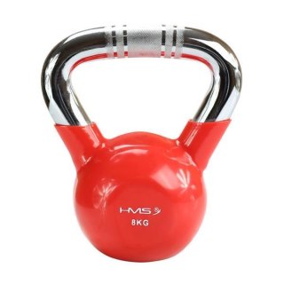 KTC08 RED UCHWYT CHROM RADEŁKOWANY KETTLEBELL ŻELIWNY HMS