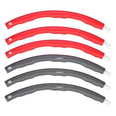 HHP002 RED-GREY HULA HOP 1,2KG 100CM HMS