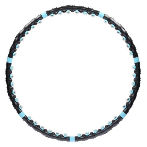 HHP006 BLACK-BLUE HULA HOP MASUJĄCY Z MAGNESAMI 98CM HMS