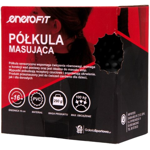 PÓŁKULA SENSORYCZNA MASUJĄCA CZARNA ENERO FIT