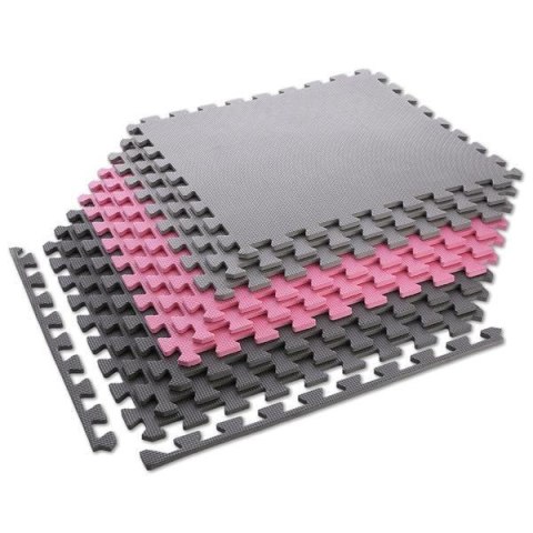 MP10 MATA PUZZLE POD SPRZĘT PINK-GREY 9 ELEMENTÓW 10MM