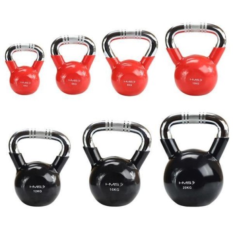 KTC20 BLACK UCHWYT CHROM RADEŁKOWANY KETTLEBELL ŻELIWNY HMS