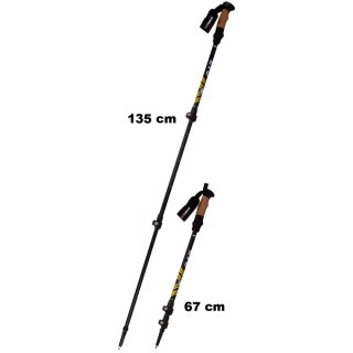 KIJE NORDIC WALKING W POKROWCU EVO ENERO PRO CZARNY MAT