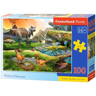 Puzzle układanka 100 elementów Świat Dinozaurów 6+ CASTORLAND