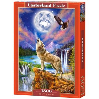 Puzzle układanka 1500 elementów Wilcza noc 68 x 47 cm CASTORLAND