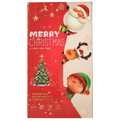 Lampki LED wisząca dekoracja okna świąteczna Merry Christmas XXL 45cm