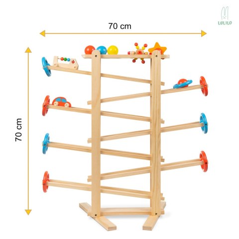 Tor kulkowy drewniany kulodrom LULILO IRI 70cm XXL