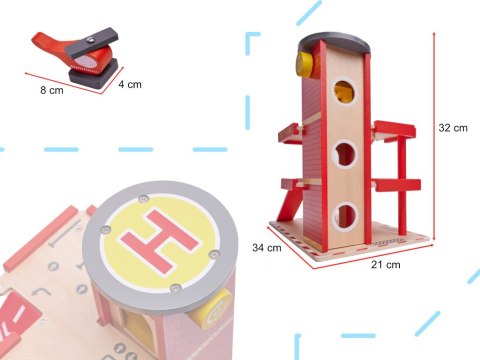 Parking drewniany garaż LULILO GANAO straż pożarna