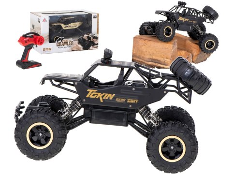 Samochód zdalnie sterowany na pilota RC Rock Crawler 1:12 4WD METAL czarny