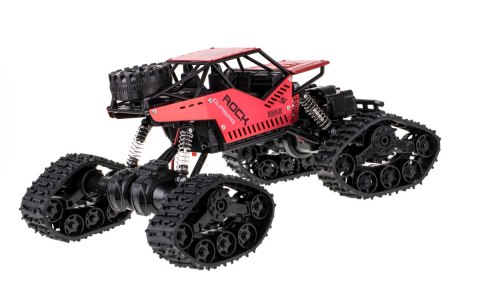 Samochód zdalnie sterowany na pilota RC Rock Crawler 4x4 LHC012 auto 2w1 czerwony