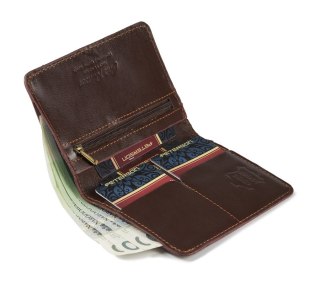 Eleganckie etui na dokumenty ze skóry naturalnej - Peterson