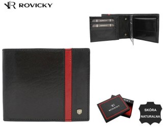 Elegancki, skórzany portfel męski - Rovicky