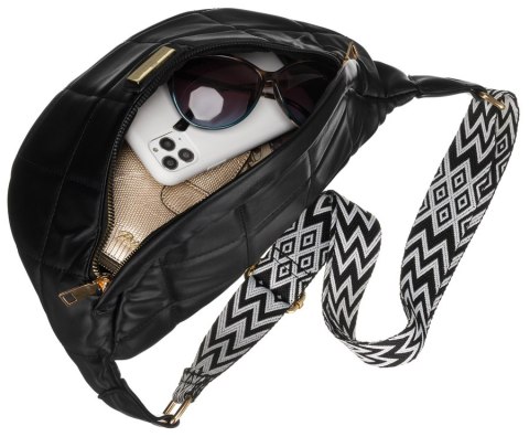 Pikowana nerka damska crossbody - Peterson