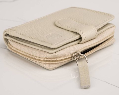 Torba skórzana+portfel PTN D73-DS Light Beige